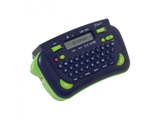 imagem de Rotulador Brother Eletronico Portatil Azul com Fita - Pt80bp