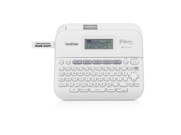 imagem de Rotulador Brother Eletronico Portatil Branco com Cortador Manual - Ptd410