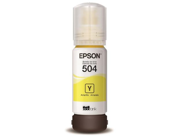 imagem de Garrafa de Tinta Epson 504 Amarelo 70ml - T504420-Al