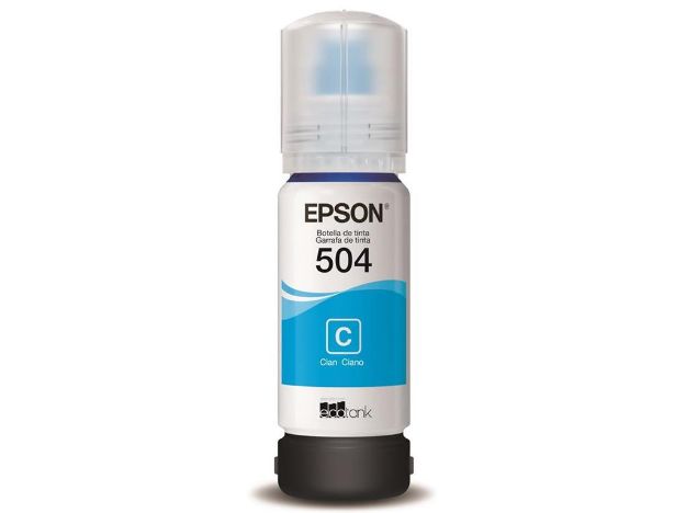 imagem de Garrafa de Tinta Epson 504 Ciano 70ml - T504220-Al