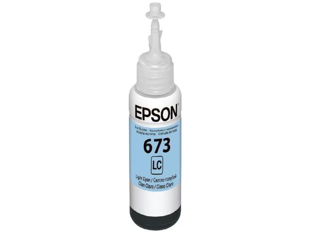 imagem de Garrafa de Tinta Epson 673 Ciano Claro 70ml - T673520-Al