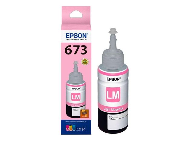 imagem de Garrafa de Tinta Epson 673 Magenta Claro 70ml - T673620-Al
