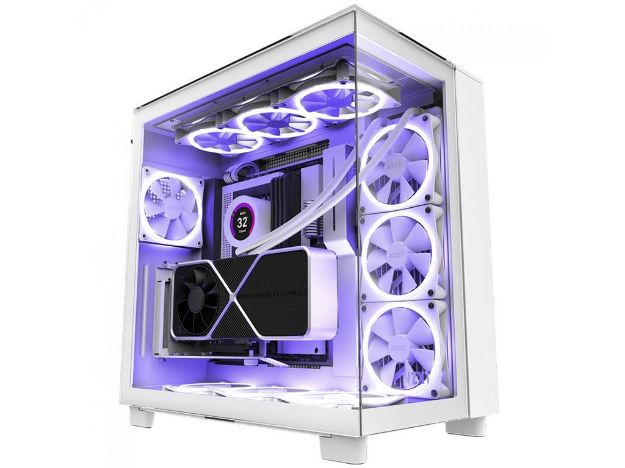imagem de Gabinete Gamer Nzxt H9 Elite Branco Rgb Lateral de Vidro Mini-Itx/Micro-Atx/Atx - Cm-H91ew-01