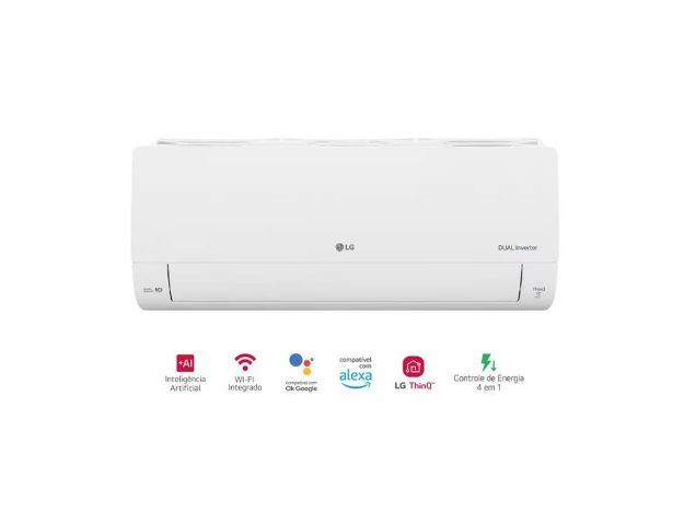 imagem de Ar Condicionado Split Lg Dual Inverter Voice +ai R-32 12.000 Btus Quente/Frio 220v - S3-W12ja31a.Eb2gam1