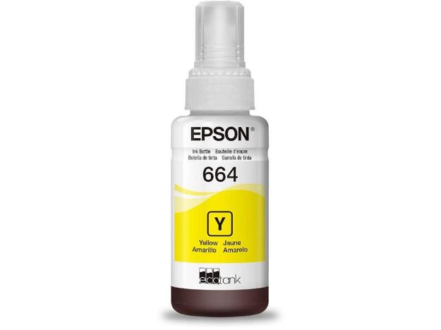 imagem de Garrafa de Tinta Epson 664 Amarelo 70ml - T664420-Al