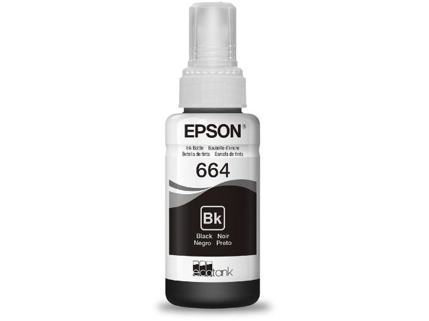 imagem de Garrafa de Tinta Epson 664 Preto 70ml -T664120-Al