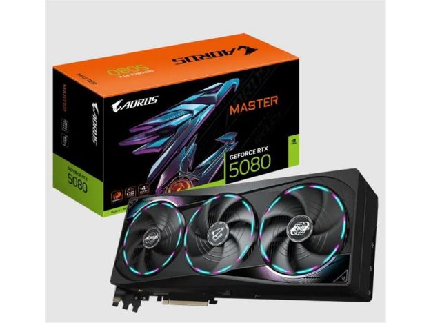imagem de Placa de Video Gigabyte Geforce Rtx 5080 Aorus Master 16gb Gddr7 256 Bits - Gv-N5080aorus M-16gd G10