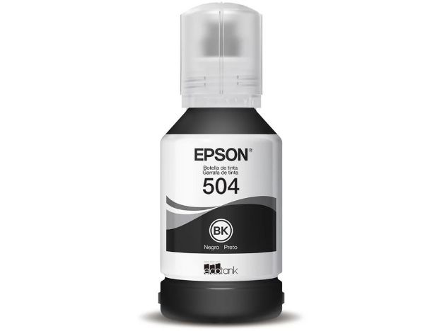imagem de Garrafa de Tinta Epson 504 Preto 127ml - T504120-Al