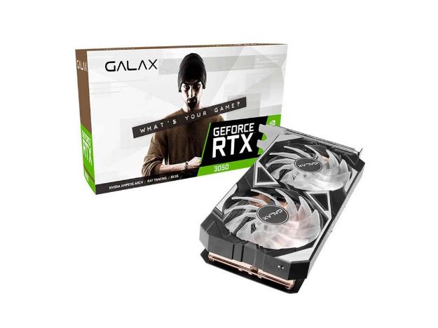 imagem de Placa de Video Galax Geforce Rtx 3050 Ex 1 Click Oc 8gb Gddr6 128 Bits - 35nsl8md6yex