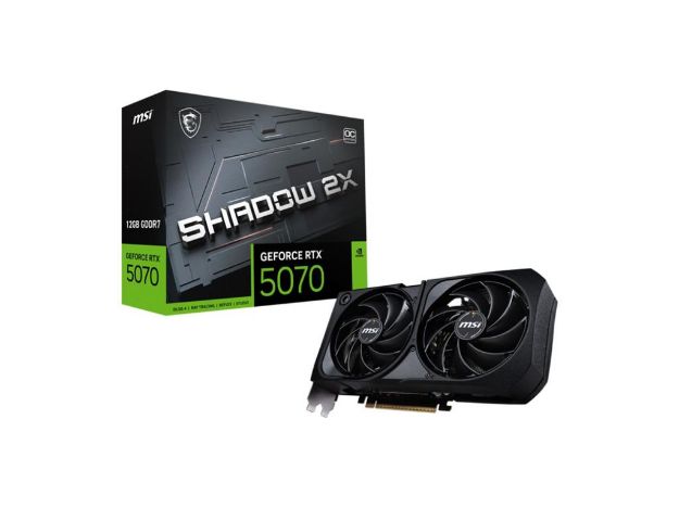 imagem de 

placa de Video Msi Geforce Rtx 5070 12g Shadow 2x Oc 12gb Gddr7 192 Bits - 912-V532-011