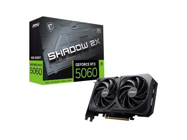 imagem de Placa de Video Msi Geforce Rtx 5060 8g Shadow 2x Oc 8gb Gddr7 128 Bits - 912-V537-038